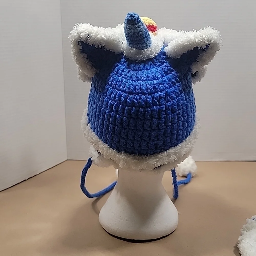2 Chinese Dragon Crocheted Hats